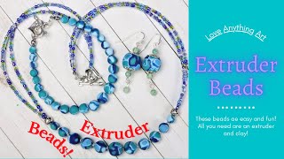 💙💙Polymer Clay Beads Using a Clay Extruder Bead Jewelry💙💙