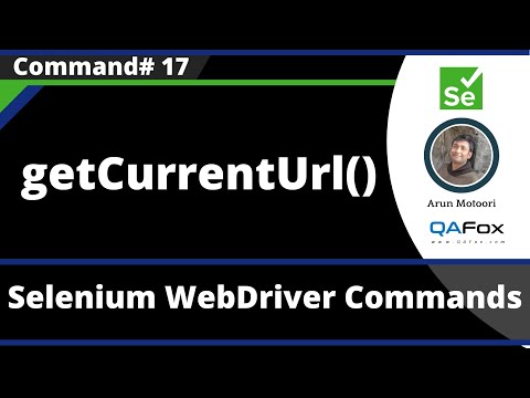 Getcurrenturl Command Selenium Webdriver