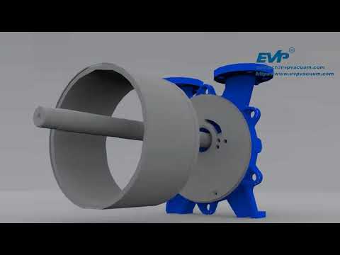 Two-stage liquid ring vacuum pump installation