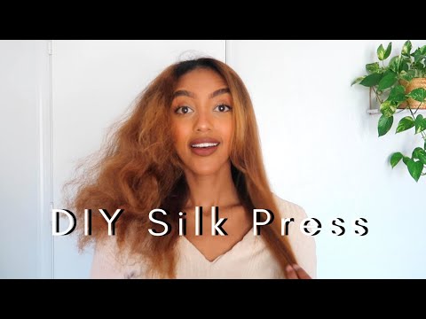DIY Silk Press on natural hair AT HOME ! TYMO Ring straightener Review