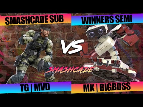 Smashcade Sub Tourney #1 SSBU Ultimate - Top 8 W :TG | MVD (Snake) VS MK | BigBoss (ROB)