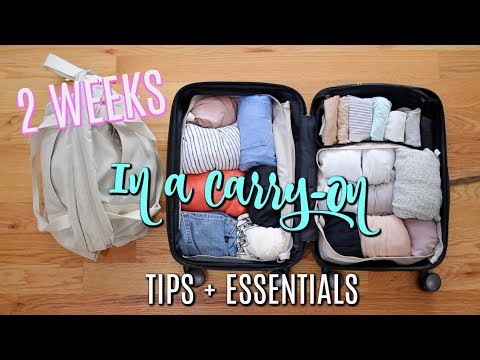 14 Days in Europe in a Carry-On! How I Packed +  Travel Essentials! Video