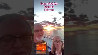 Golden Hour at Sea | Majestic Princess #MajesticPrincess #CruiseLife #SunsetAtSea  #PrincessCruises