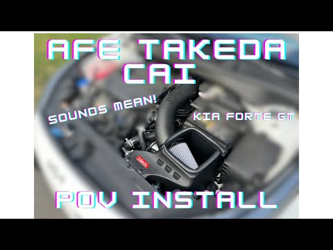 aFe Takeda Stage 2 CAI Install + POV Drive! - Kia Forte GT