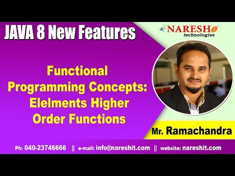 Java 8 Features Tutorials | Functional Programming Concepts: Elelments Higher Order Functions