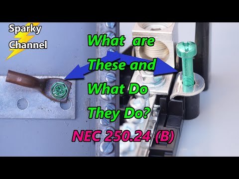 Bonding Screws vs Bonding Straps (NEC 250.24 (B) Main Bonding Jumper