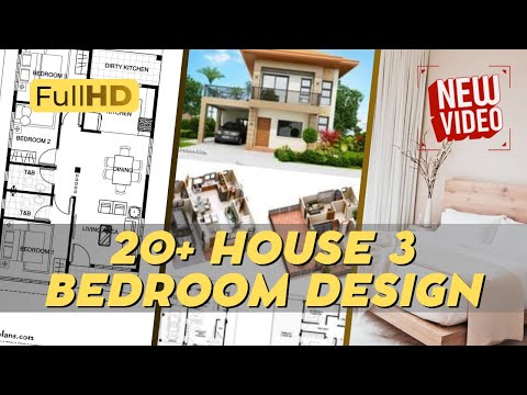 20+ House 3 Bedroom Design | 20+ Haus 3 Schlafzimmer Design | 20+ منزل 3 غرف نوم
