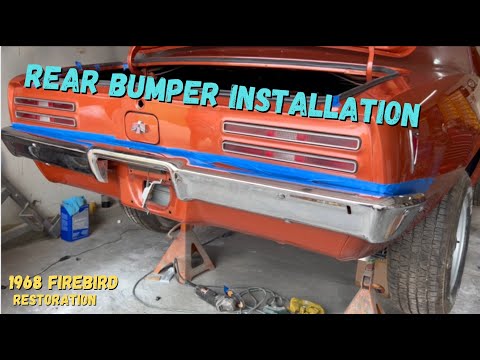 1968 Firebird bumper replacement plus bracket location and alignment