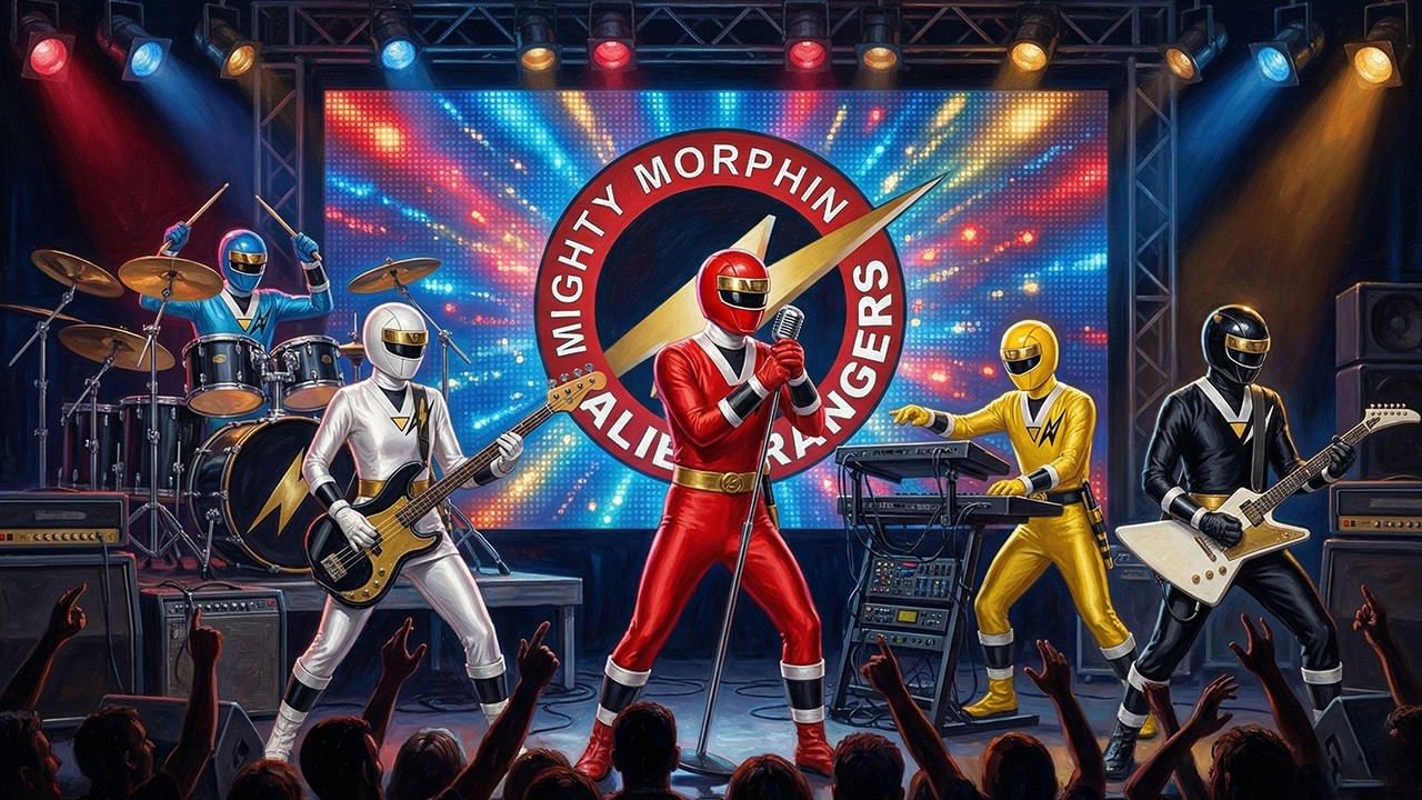 POWER RANGERS Mighty Morphin Alien Rangers Theme Song - Rock Cover - Punk Style Soundtrack