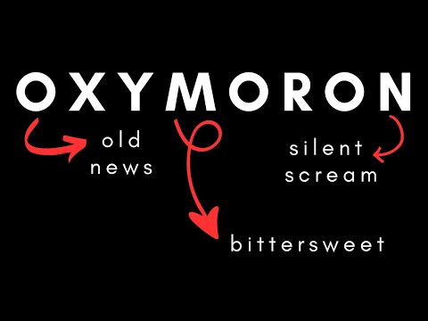 What is an OXYMORON? (Includes Activity)