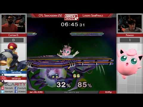 CFL Smackdown 212 Melee - Komodo (Jigglypuff) vs Captain G (Captain Falcon) - Losers Semis