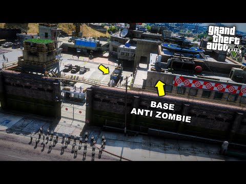 GTA 5 EPIC ANTI-ZOMBIE BASE‼️- GTA 5 MOD