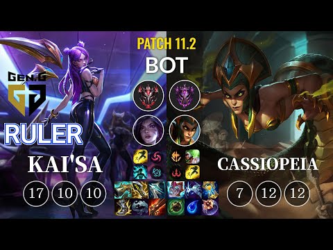 GEN Ruler Kai'Sa vs Cassiopeia Bot - KR Patch 11.2
