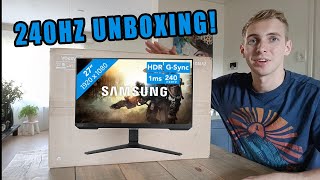 Unboxing My New Samsung Odyssey G40A 240hz Monitor