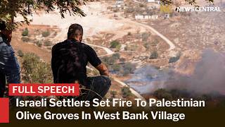 Palestinians Say Israeli Settlers Burned Ancient West Bank Olive Trees | News Central | AH1F