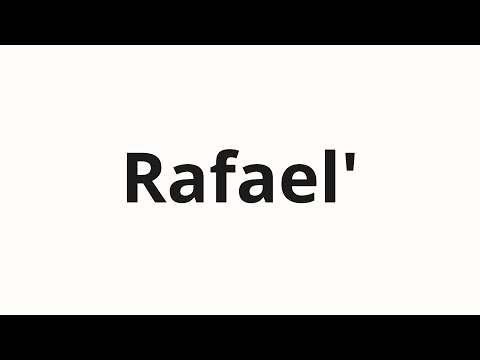 How to pronounce Rafael' | Рафаэль (Raphael in Russian)