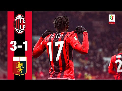 Giroud, Leão, Saelemaekers: vittoria ai supplementari | Milan-Genoa 3-1 | Ottavi di Coppa Italia