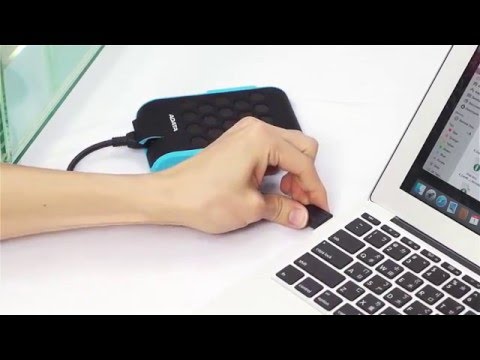 Išorinis kietasis diskas Adata HD720 2TB USB3 Juodas, IP68 video