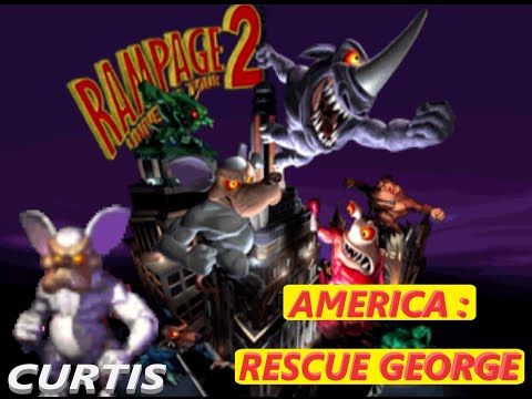 [PS1]RAMPAGE 2 : UNIVERSAL TOUR ( AMERICA - RESCUE GEORGE : CURTIS)