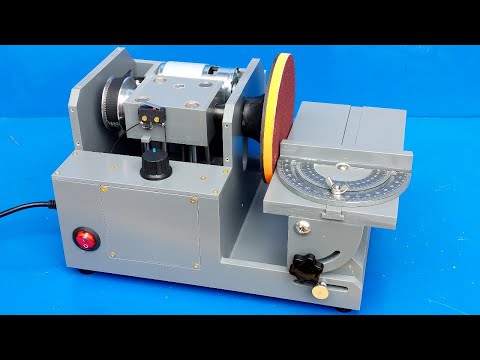 Homemade mini disc sander from pvc