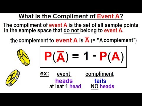 Statistics: Ch 4 Probability in Statistics (28 of 74) What is the Complement of Event A?