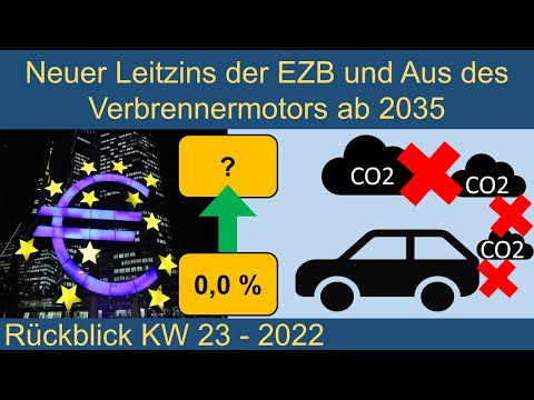 Leitzins der EZB, Verbrenner Aus 2035 und Neues zur Wirecard Insolvenz | Rückblick KW 23 2022