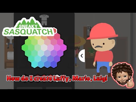 Sneaky Sasquatch - How do I create Luffy, Mario and Luigi