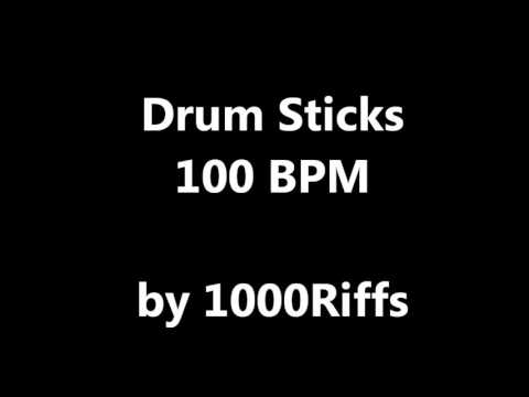 Drum Sticks Metronome : 100 BPM - Beats Per Minute
