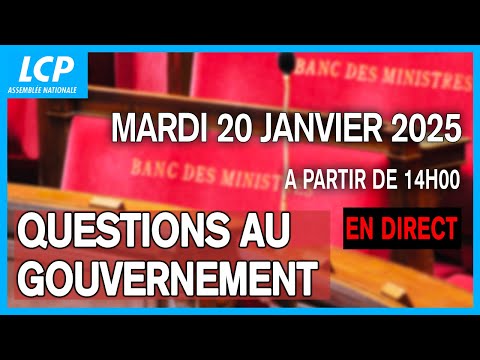[DIRECT] Questions au gouvernement du mardi 20janvier 2026 à l'Assemblée nationale