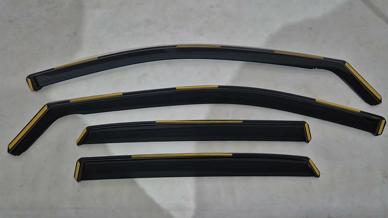 Nissan Qashqai 2021- рр. Вітровики вставні Niken Luxury (4 шт) Video 1