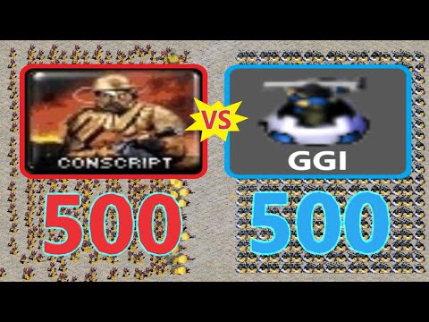 Conscripts vs GGi's Deployed  - Red Alert 2
