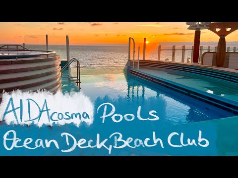Pools auf AIDAcosma - Ocean Deck, Beach Club & Pooldeck