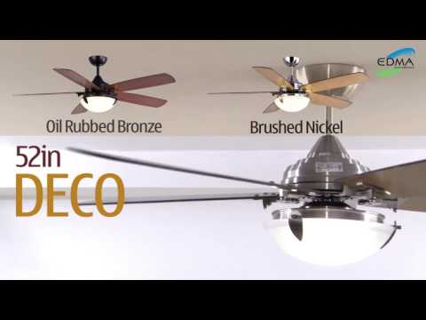 MT.EDMA 52in Deco Ceiling Fan