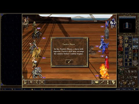 Heroes 3 HotA AI Battle | Stronghold Vs. Conflux [50k Gold per unit]