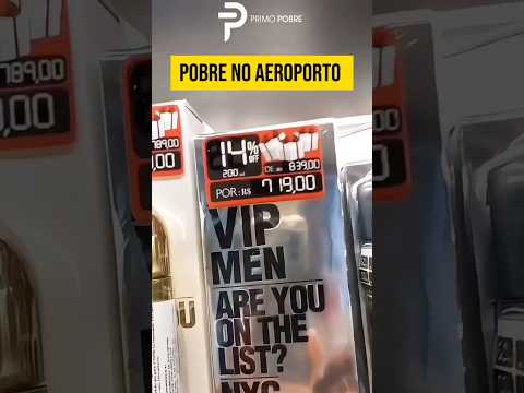 Pobre no aeroporto…
