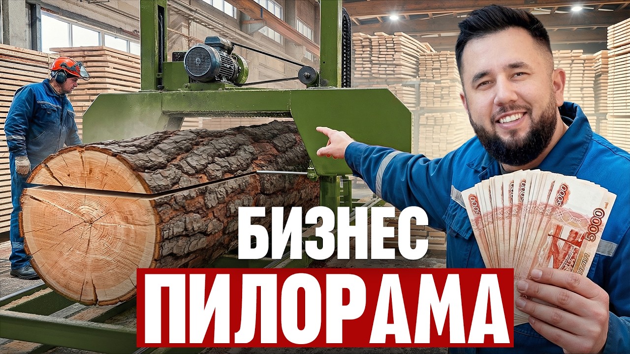 Пилим лес на пилораме и делаем деньги. Сколько приносит пилорама. Лесопилка