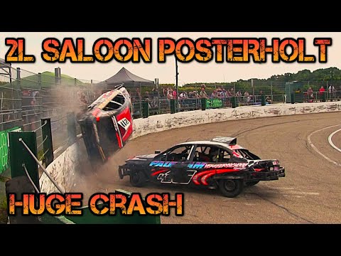 Huge crash Rick van Dijck Saloon Stockcars Posterholt 13/7/2025