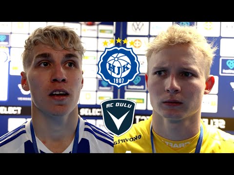 Liigacupin finaalin jälkipelit: Tuomas Ollila, HJK, ja Riku Selander, AC Oulu