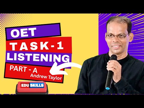 Edu Skills OET Listening   Task -  1 - Real Exam Strategies!