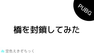 [PUBG]橋を封鎖してみた　ドン勝つ