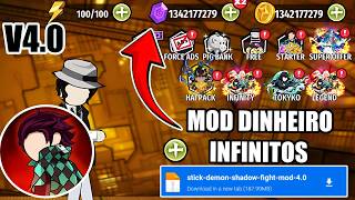 STICK DEMON SHADOW FIGHT MOD APK DINHEIRO INFINITO V4.0 ATUALIZADO 2026