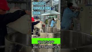Adhesive formulations,sealants,recipes,silicone sealants production process ebook
