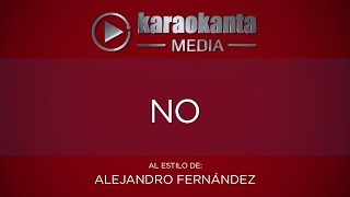 Karaokanta - Alejandro Fernández - No
