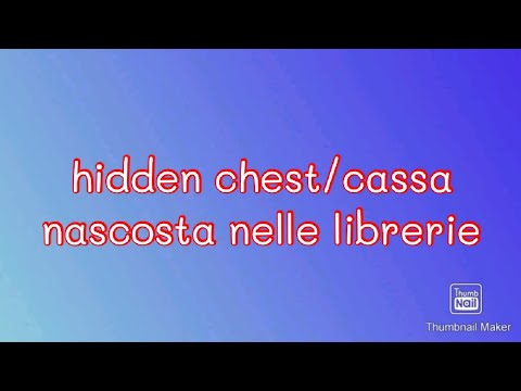 Minecraft ita hidden chest/cassa nascosta nelle librerie #shorts