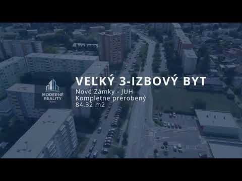 Kompletne prerobený veľký 3-izbový byt na sídlisku JUH, Nové Zámky – 84,32m2