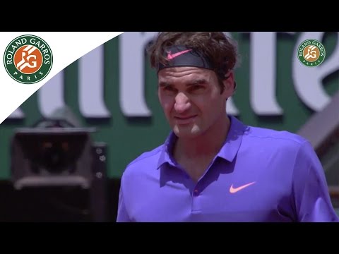 Roger Federer v Gaël Monfils Highlights - Men's Round 4 2015 - Roland Garros