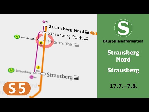 S-Bahn Berlin Baustelleninformation | Strausberg Nord – Strausberg (S5)