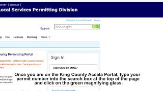 King County Permits: Looking up the status of a permit