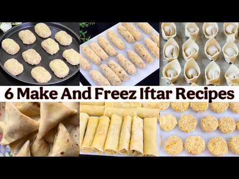 Ramadan Preparation 2025 |6 Make & Freeze Iftar Party Special Snacks Recipes