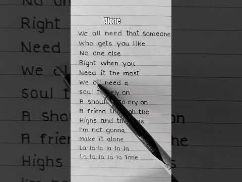 Alone ~ 🌻Alan Walker & Ava Max (Lyrics)